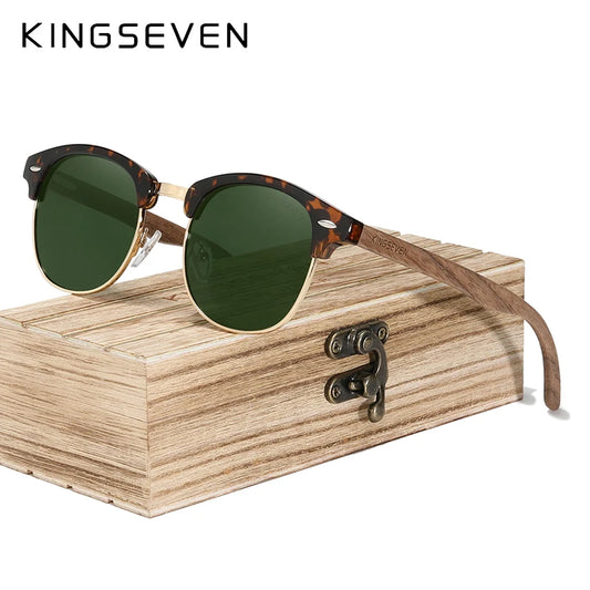 Premium Vintage Wood Sunglasses
